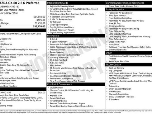 Used 2025 MAZDA CX-50 AWD 2.5 S w/ Preferred Package image 5