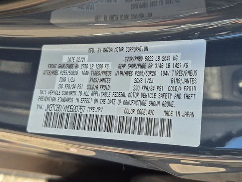 Used 2021 MAZDA CX-9 Carbon Edition AWD/4WD image 37