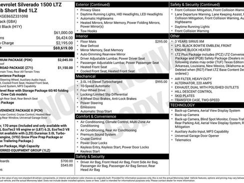 Used 2025 Chevrolet Silverado 1500 LTZ w/ LTZ Premium Package AWD/4WD image 8
