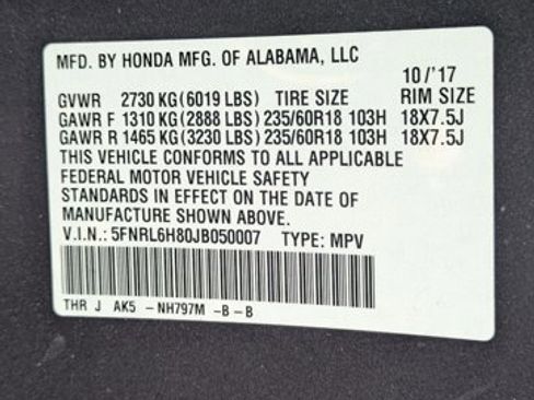 Used 2018 Honda Odyssey Touring image 16