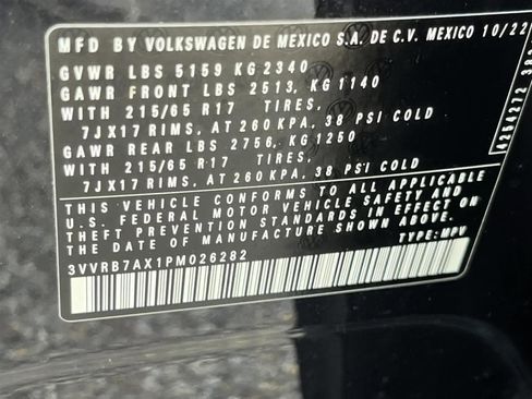 Used 2023 Volkswagen Tiguan S w/ Driver Assistance Package FWD image 12