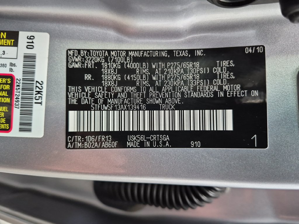 Used 2010 Toyota Tundra 4x4 Double Cab image 30