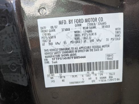 Used 2007 Ford F150 XLT AWD/4WD image 16