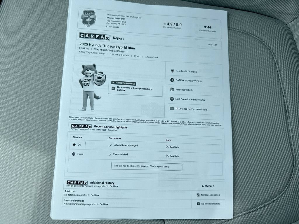 Certified 2025 Hyundai Tucson Blue AWD/4WD image 39