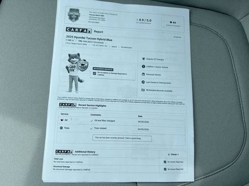 Certified 2025 Hyundai Tucson Blue AWD/4WD image 39