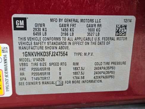 Used 2015 Chevrolet Traverse LT AWD/4WD image 33