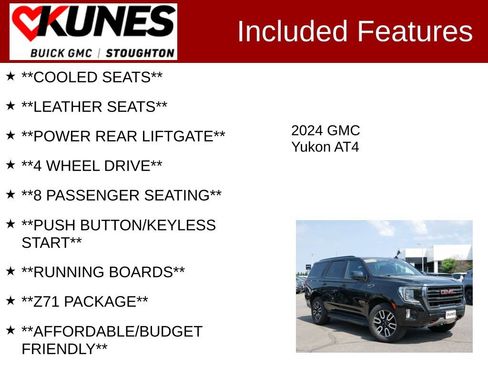 Used 2024 GMC Yukon AT4 AWD/4WD image 3