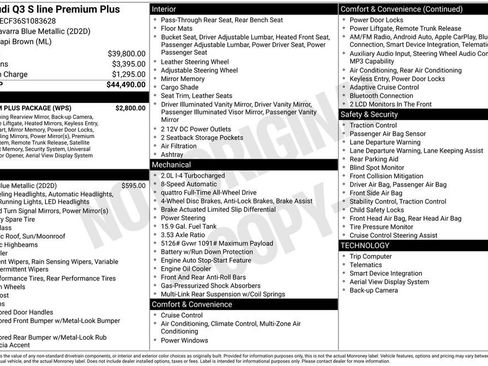 Certified 2025 Audi Q3 2.0T Premium Plus w/ Premium Plus Package AWD/4WD image 3