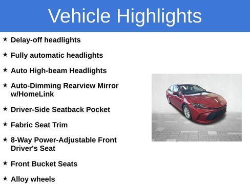 Used 2025 Toyota Camry LE w/ Convenience Package FWD image 5