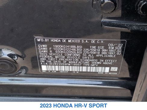 Used 2023 Honda HR-V Sport image 27