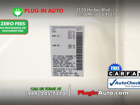 Used 2024 Nissan Leaf SV Plus FWD image 7
