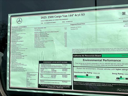 New 2025 Mercedes-Benz Sprinter 2500 image 17