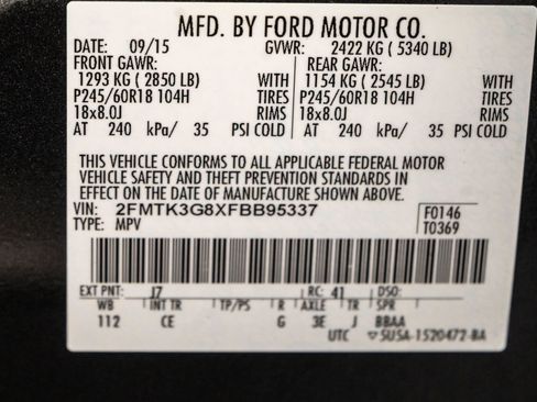 Used 2015 Ford Edge SE FWD image 43