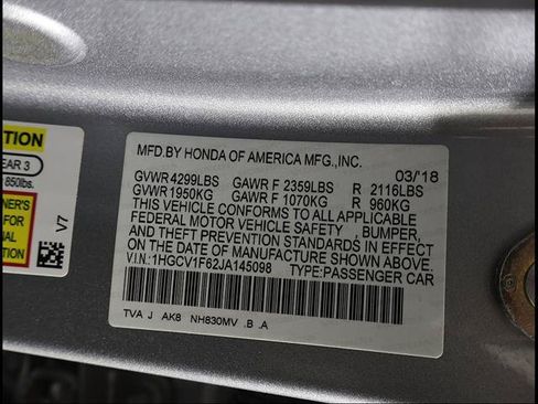 Used 2018 Honda Accord EX-L image 11