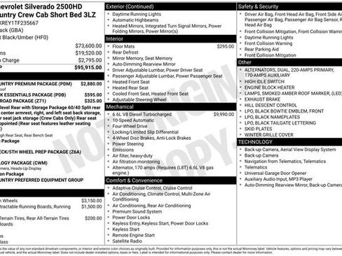 New 2026 Chevrolet Silverado 2500 High Country w/ High Country Premium Package AWD/4WD image 1