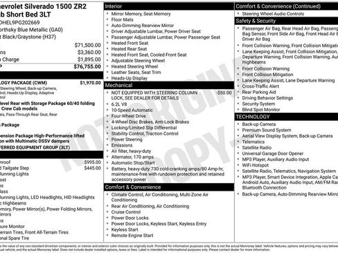 Used 2023 Chevrolet Silverado 1500 ZR2 w/ Technology Package AWD/4WD image 26