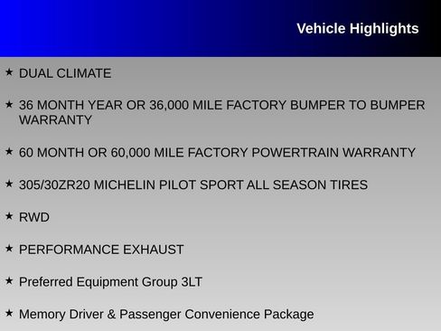 Used 2024 Chevrolet Corvette Stingray Premium Conv w/ Stealth Interior Trim Package RWD image 12