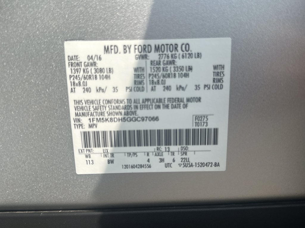 Used 2016 Ford Explorer XLT w/ Equipment Group 202A AWD/4WD image 42
