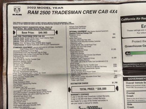 Used 2022 RAM 2500 Tradesman AWD/4WD image 31