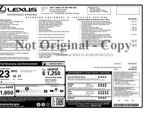 Used 2019 Lexus RX 350 FWD image 17