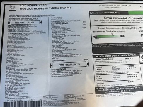 New 2026 RAM 2500 Tradesman image 26