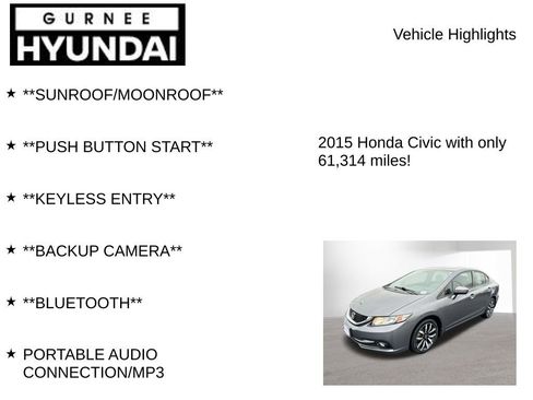 Used 2015 Honda Civic EX-L image 7