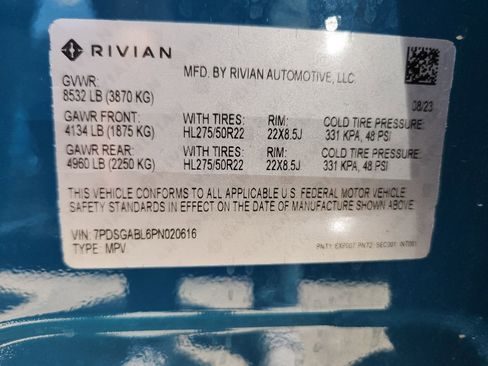Used 2023 Rivian R1S Launch Edition AWD/4WD image 9