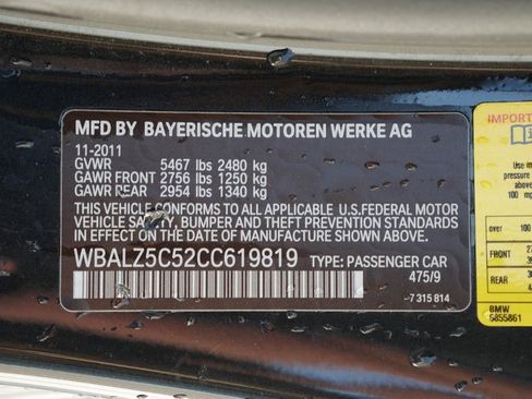 Used 2012 BMW 650i xDrive Convertible image 9