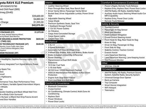 Certified 2025 Toyota RAV4 XLE Premium w/ Weather Package AWD/4WD image 35