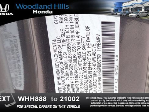 Certified 2023 Honda Odyssey Elite image 29