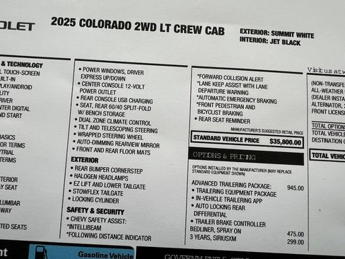 Used 2025 Chevrolet Colorado LT w/ Advanced Trailering Package RWD image 30