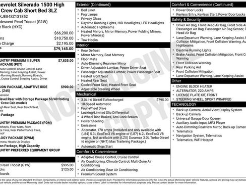 Used 2025 Chevrolet Silverado 1500 High Country AWD/4WD image 44