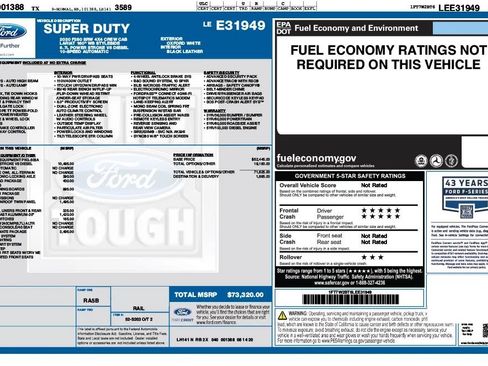 Used 2020 Ford F250 Lariat w/ Lariat Ultimate Package AWD/4WD image 25