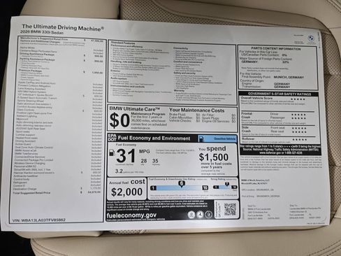 Used 2026 BMW 330i Sedan w/ Premium Package RWD image 25