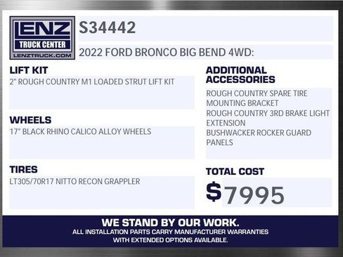Used 2022 Ford Bronco Big Bend image 2