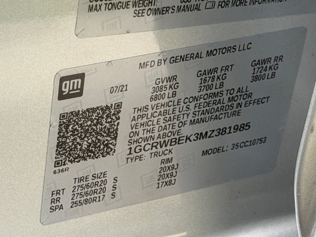 Used 2021 Chevrolet Silverado 1500 Custom RWD image 18