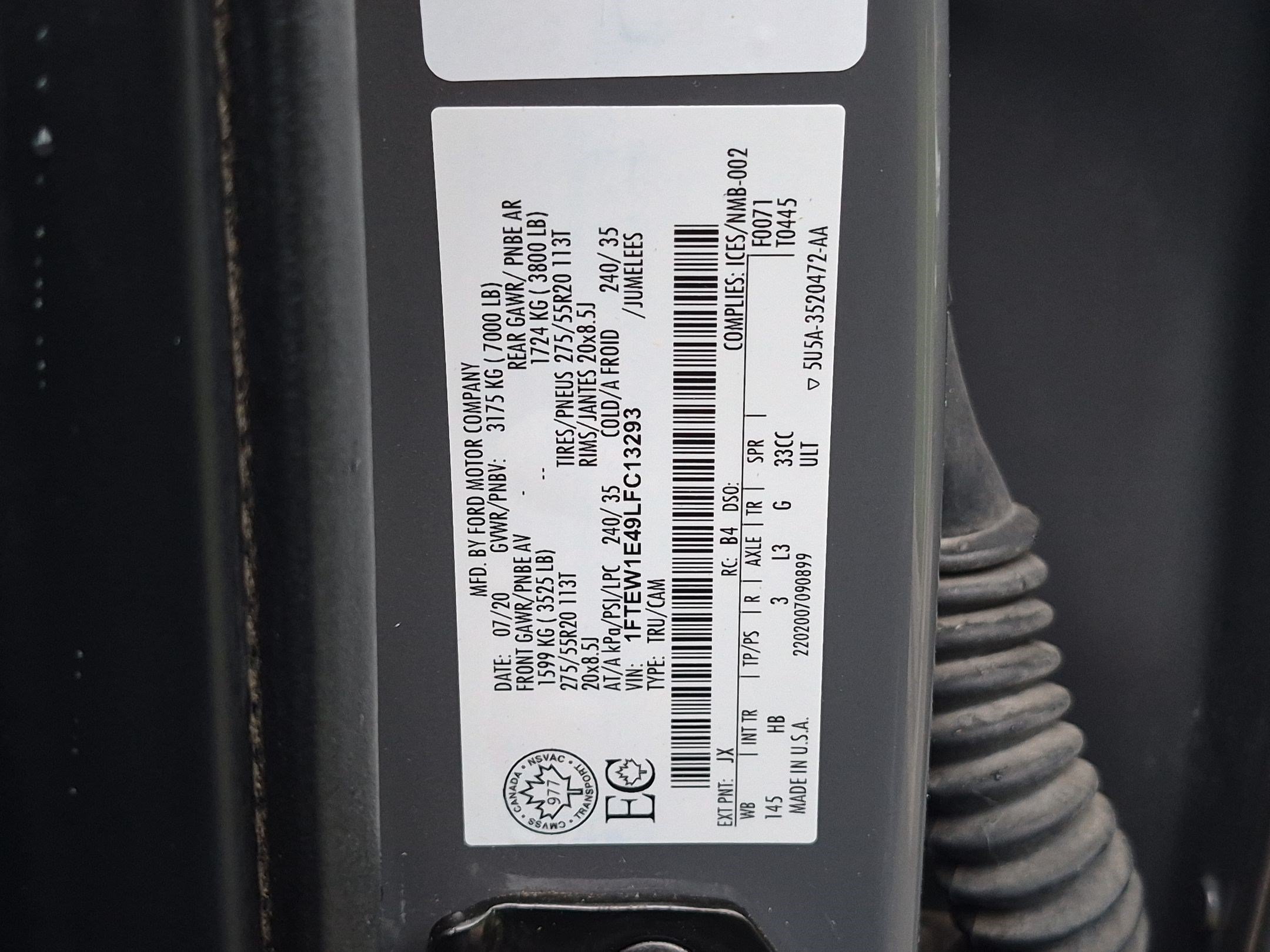 Used 2020 Ford F150 Lariat w/ Equipment Group 502A Luxury AWD/4WD image 37