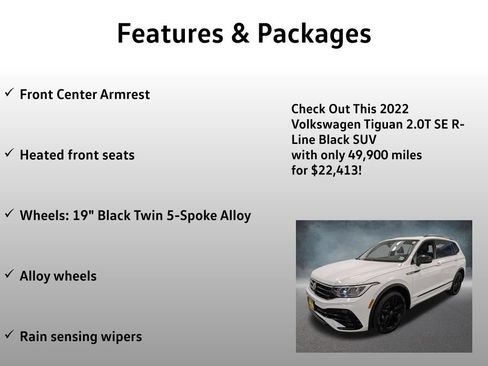Used 2022 Volkswagen Tiguan SE R-Line AWD/4WD image 21