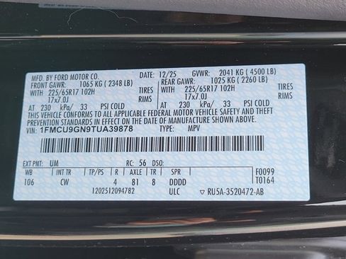 New 2026 Ford Escape Active w/ Active Premium Tech Pack image 12