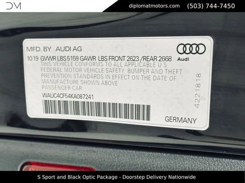 Used 2019 Audi S5 Prestige w/ S Sport Package AWD/4WD image 50