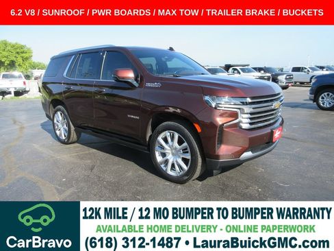 Certified 2022 Chevrolet Tahoe High Country w/ Max Trailering Package AWD/4WD image 1