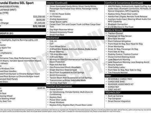 New 2025 Hyundai Elantra Sport FWD image 33