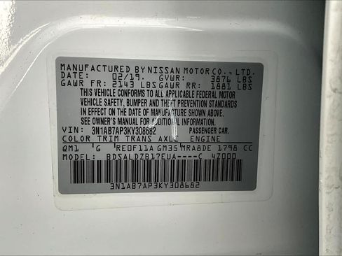 Used 2019 Nissan Sentra SV FWD image 33