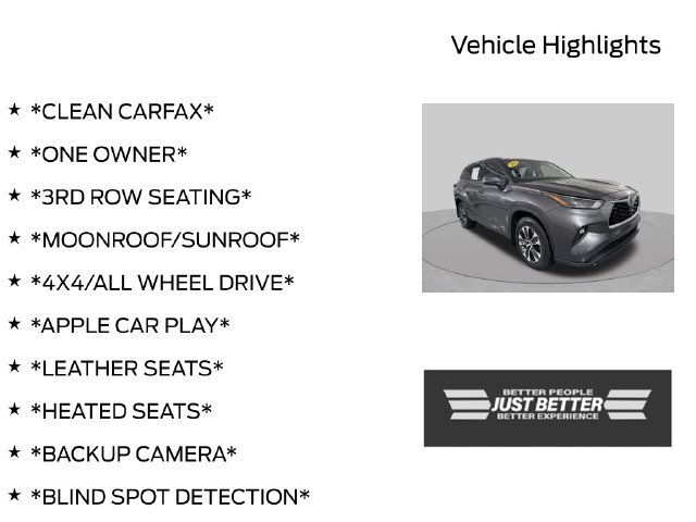 Used 2022 Toyota Highlander XLE AWD/4WD image 3