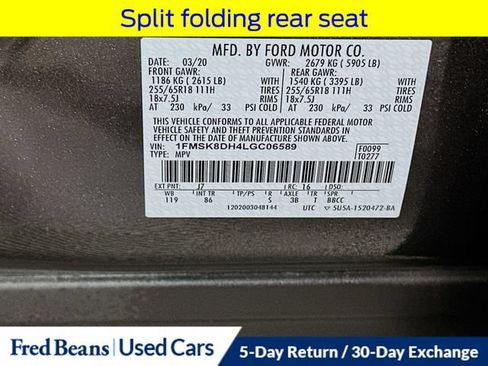 Used 2020 Ford Explorer XLT AWD/4WD image 35