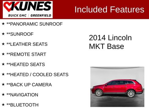 Used 2014 Lincoln MKT FWD image 2