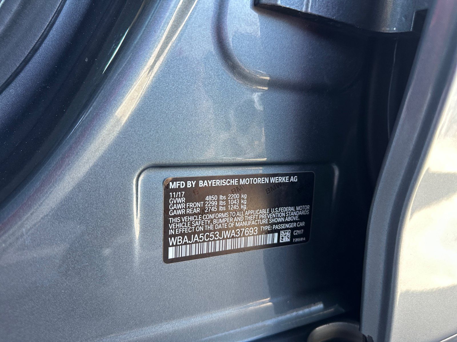 Used 2018 BMW 530i RWD image 16