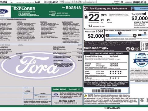 Certified 2023 Ford Explorer XLT image 38