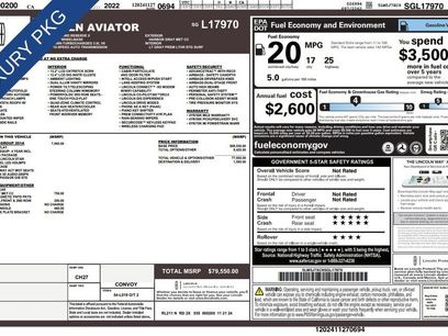 Used 2025 Lincoln Aviator Reserve w/ Equipment Group 201A