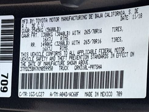 Used 2019 Toyota Tacoma TRD Off-Road w/ TRD Premium Off Road Package image 33